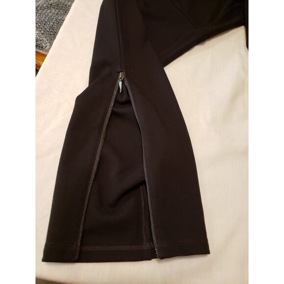 Eileen Fisher Elastic Waist Black Pants with Zipper Slits X Large Minimalist - Picture 6 of 11